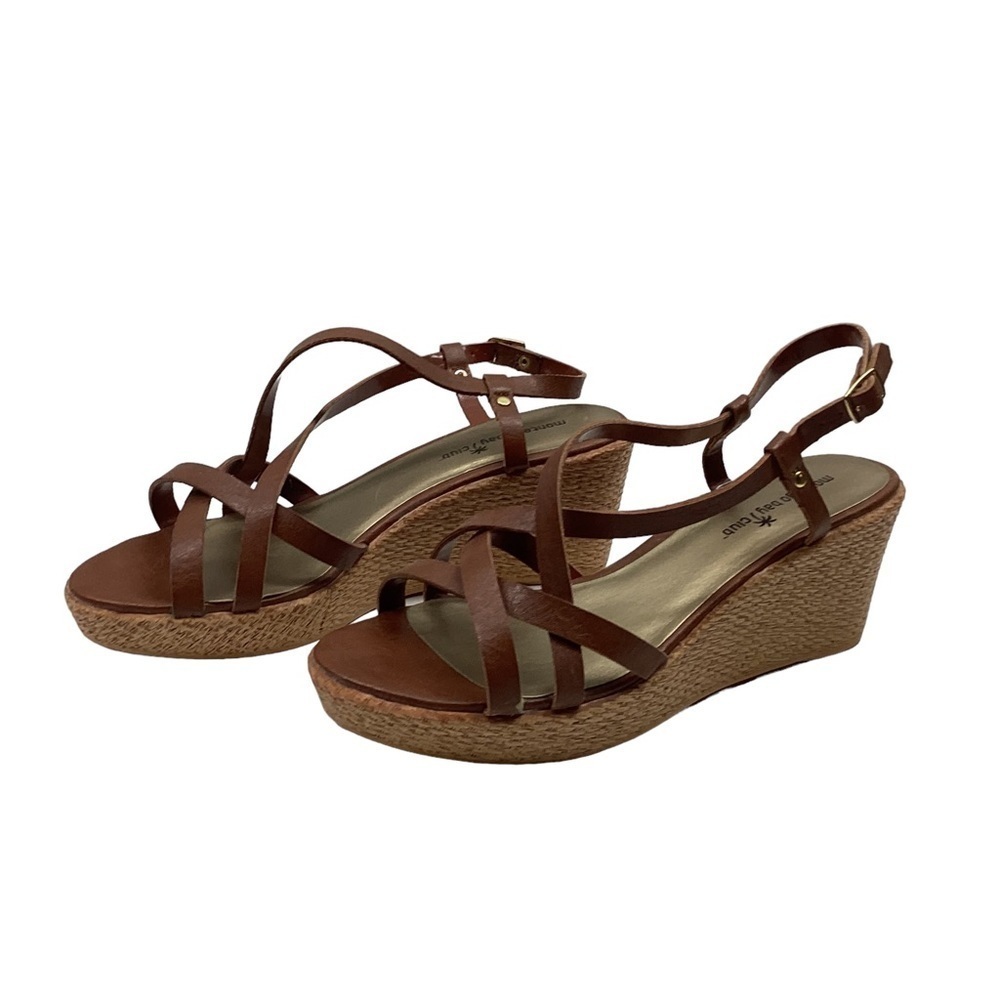 Monterò Bay Club NWOT Women’s Brown Wedge Sandals.  Size 9